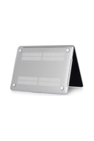 Apple Uyumlu MacBook 13.3' Pro 2022 M2 Zore Msoft Kristal Kapak Siyah