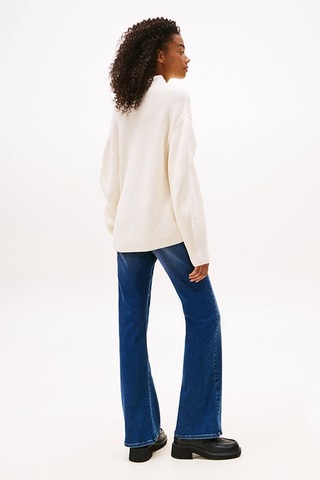 Tommy Jeans Kadın Triko-dw0dw21676 Beyaz