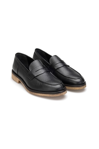 Karan Hakiki Deri Erkek Loafer Siyah