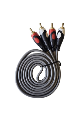 2 Rca 2 Rca Stereo Ses Kablosu 1.5m Amfi Tv Hoparlör Ses Sistemi Bağlantı Kablosu