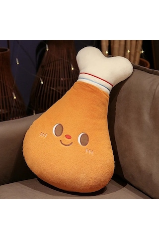 Zyzqstore Kızarmış Tavuk Burger Peluş Oyuncak, Süper Yumuşak, Çok Renkli, Tam Peluş Burger Çok Renkli