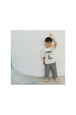 Poala Kids Unisex Paris Atelier Takım Siyah - Beyaz