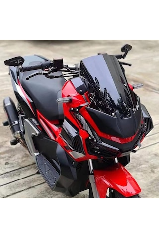 Vkemall Honda Adv160 2019-2023 İçin Abs Malzeme Yanal Kanatçık Seti - Rüzgar Direncini Azaltır, Kolay Montaj, Siyah