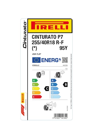 Pirelli 255/40r18 95y Rft Cınturato P7    Yaz Lastiği 2026