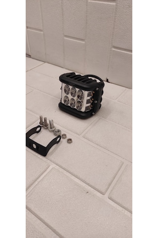 Off Road Çalışma Lambası Çakarlı Beyaz-turuncu 12v-30v 18w