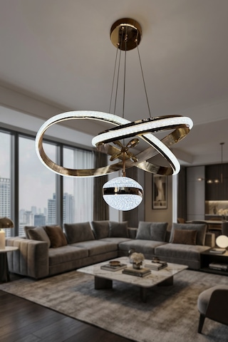 Hayal Simli Modern Sarkıt 3 Renk Led Avize Çok Renkli
