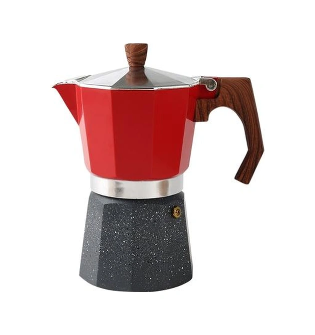 Talian Tarzı Moka Pot Türk Cezve Sekizgen El Yapımı Alüminyum Pot Kahve Eşyaları Kahve Tencereler