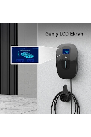 Yasomi Duvar Tipi 7.4 Kw Elektrikli Araç Şarj Cihazı