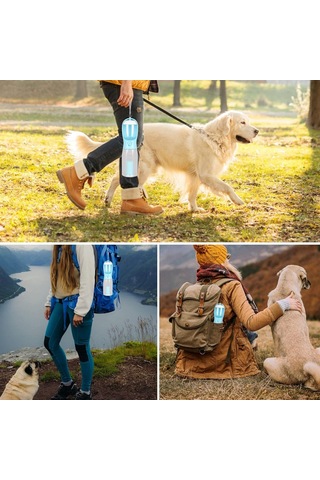 Taşınabilir Köpek Yürüyüş Su Şişesi Çok Fonksiyonlu 1l B Çok Renkli