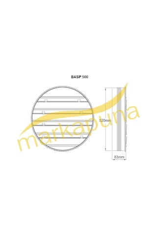 Bvn Bahçıvan Basp 500 Rüzgarla Açılan 50 Cm Panjur - 529738238