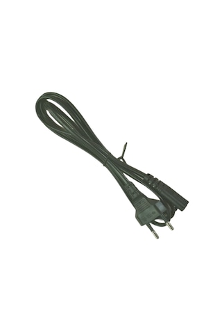 2 Pinli Güç Kablosu 1.5m 2.5a 250v - 2x0.75mm Teyp, Tv Ve Konsol Besleme Kablosu 1,5m
