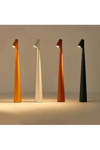 Fastbuy Turuncu Yaratıcı Minimalist Diş Fırçası Atmosfer Lambası Kablosuz Usb Şarjlı Üç Ayarlı Masa Lambası Turuncu