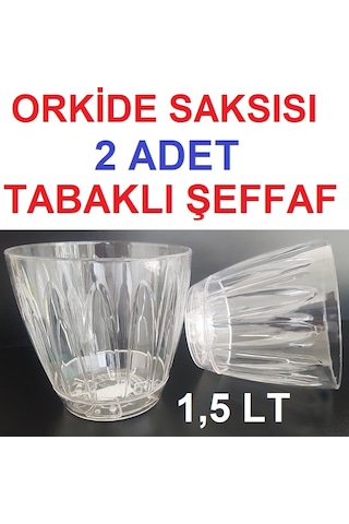 Orkide Saksısı 2 Adet 1,5 Lt Tabaklı Orkide Saksısı Şeffaf Saksı (345162694) Orkide Saksısı 2 Adet 1,5 Lt Tabaklı Orkide Saksısı Şeffaf Saksı (345162694)