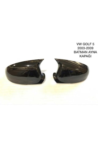 Volkswagen Golf 5 Jetta Mk6 Uyumlu Yarasa Ayna Kapağı Piano Black