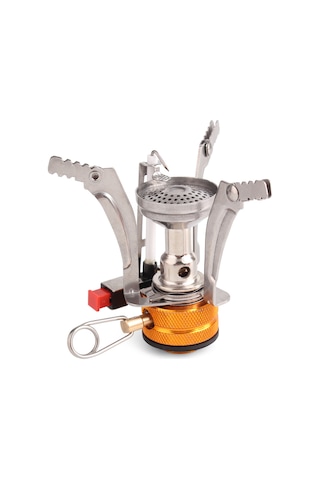 Monyee 3000w Güçlü Mini Çadır Ocağı, 8kg Yük Taşıma, Ateş Kontrol Kolu Ve Anti-kayma Desteği İle Adaptörler İçeren Sıcaklık Sağlayıcı Gümüş