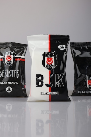 Dekomus İle Yeni Sezon Lisanslı Beşiktaş "tekli" Islak Mendil 15 Yaprak