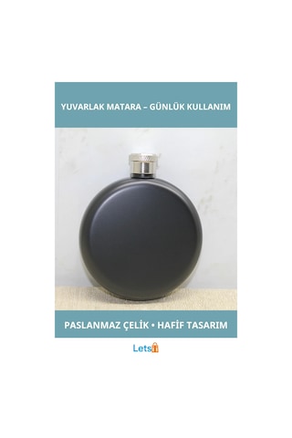 Dayanıklı Paslanmaz Çelik Yuvarlak Sızdırmaz Siyah Matara Çok Renkli
