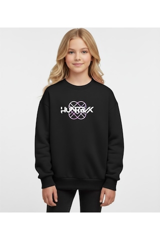 Kpop Kız Çocuk Sweatshirt St09652 Lacıvert