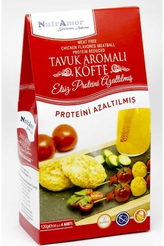 NutrAmor Glutensiz Tavuk Aromalı Etsiz Köfte 120 G