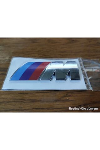 Bmw M Krom Kaplama Bagaj Arması Yazısı Logosu 3m 3d Abs Bmw E46 M Rozeti 8cm X 3cm M Logo