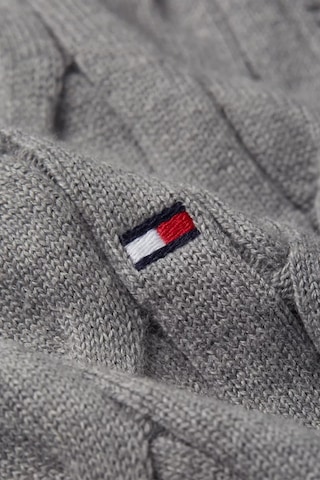 Tommy Hilfiger Erkek Classıc Cotton Cable Crew Neck Kazak-gri Medium Grey Heather