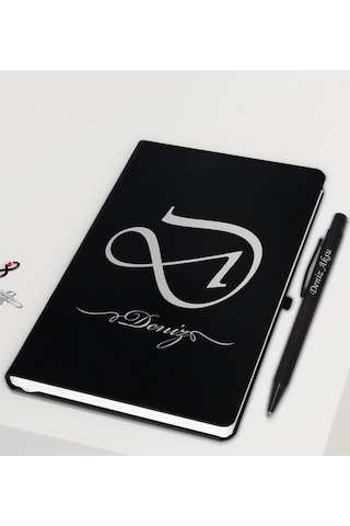Bk Gift Kişiye Özel İsimli Siyah Defter, Mat Roller Kalem, Siyah Seramik Kupa Hediye Seti-1, Sevgiliye Hediye, Arkadaşa Hediye, Öğretmene Hediye Kobit