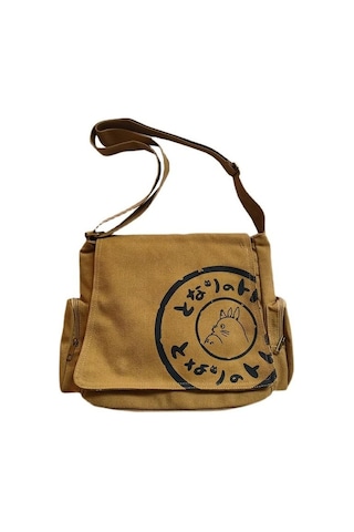 My Neıghbour Totoro Messenger Çanta Kadınlar İçin Tasarımcı Çantalar Kadın Omuz Askılı Çapraz Askılı Tuval Kadın Büyük Tote Çantalar Karikatür Auburn Çok Renkli