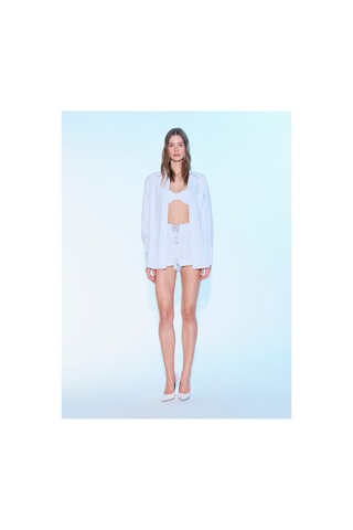 Sagaza Studio Ss6011 Kumaş Mini Şort Bebe Mavisi