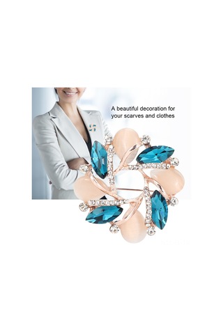 Lemestar Alloy Gül Desenli Broş - Rose Gold Tonu, Güzellik Eklenen Kıyafet Aksesuarı, Her Zaman Giyilebilir, Hediye Seçeneği Çok Renkli