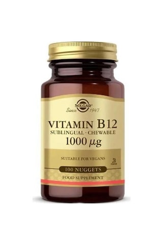 Solgar Vitamin B12 1000 Mcg 100 Dilaltı Tableti