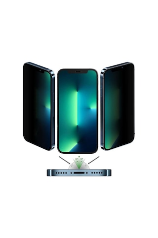 Huaweı P30 Lıte -uyumlu Privacy Hayalet - Temperli Cam Ekran Koruyucu-anti Static Esd Hd