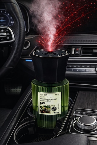 Auhma Af-07 Araç İçi Hava Nemlendirici & Koku Makinesi Chanel Esansı 120ml Aromaterapi Difüzör Araç Kokusu