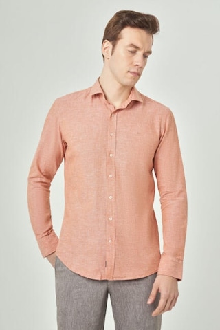 Bisse Erkek Slim Fit Uzun Kollu Spor Gömlek Kıremıt Gm23y231059 D26 Çok Renkli