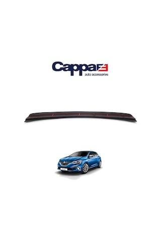 Cappafe Renault Megane 4 Arka Tampon Eşiği Koruma Abs Mat Siya N11.10132
