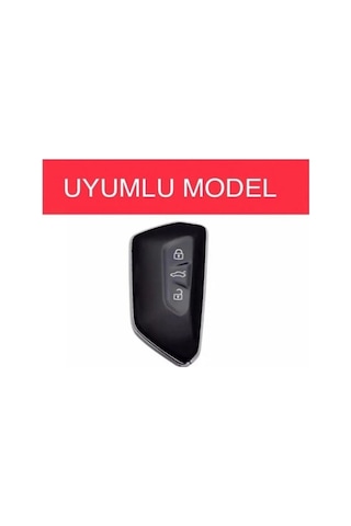 Golf 8 2021+ Caddy 2021+ Tiguan 2024 Leon Cupra Formenter Nano Anahtar Kılıfı Beyaz Gümüş Renk