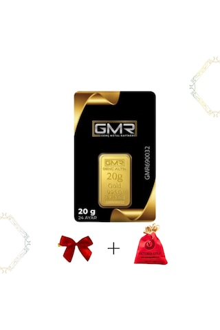 1 Adet 20 Gr 24 Ayar Altın Gmr 1 Adet 20 Gr 24 Ayar Altın Gmr