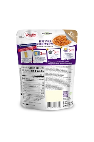 Yayla Yemek Hazır Tereyağlı Kuru Fasulye 250 G