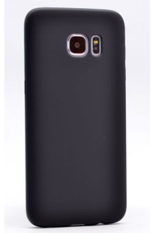 Samsung Galaxy Uyumlu S7 Edge Kılıf Esnek Yapılı İnce Slim Silikon Kapak Ryc/premier Siyah