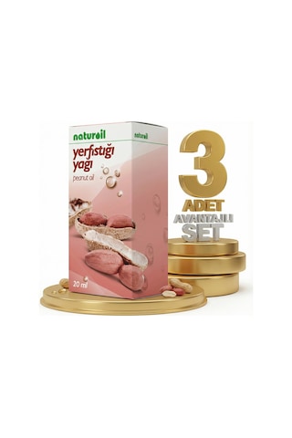 Naturoil Yer Fıstığı Yağı 3x20 Cc 20 Ml