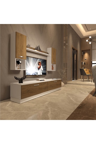 Decoraktiv Eko 5dab Mdf Std Tv Ünitesi Tv Sehpası Beyaz - Pera