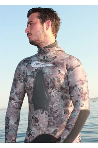 Kraken Elbise Squıd Kamuflaj 5 Mm. Serbest Dalış Elbisesi - (490592662)-S Kamuflaj