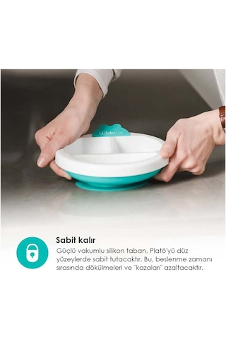 Bblüv Plato Sıcak Su Hazneli Mama Tabağı Pembe