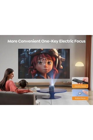 Yaber 18000 Lümen 1080p Dış Mekan Projektörü Mavi