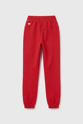 TOMMYLIFE Fiesta Standart Ön Dikiş Detaylı Kız Çocuk Eşofman Alt - 75197 Kırmızı