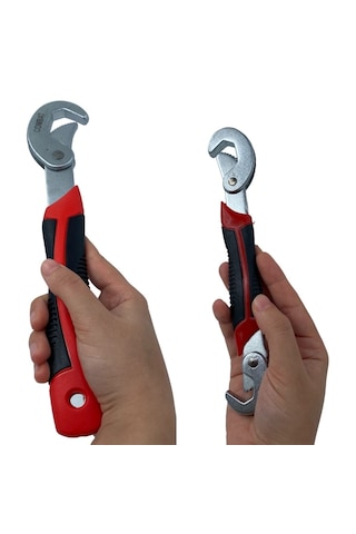 Çok Fonksiyonlu Ergonomik Ayarlanabilir Büyük Küçük Akıllı Pense Anahtar 2li Set 5639