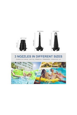 Yaozixa Dış Mekan Çadırı, Hava Yatağı, Yüzme Çemberi İçin Kablosuz Elektrikli Hava Pompa - Hızlı Enflasyon Ve Deflasyon Fonksiyonu İle Taşınabilir