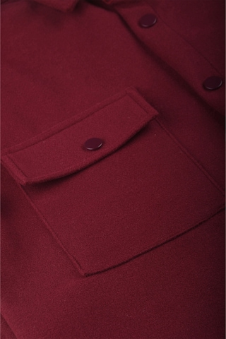 Deepsea Erkek Bordo Kaşe Ceket Mont Rahat Kesim Cepli Çıtçıtlı Ceket 2500559 Bordo