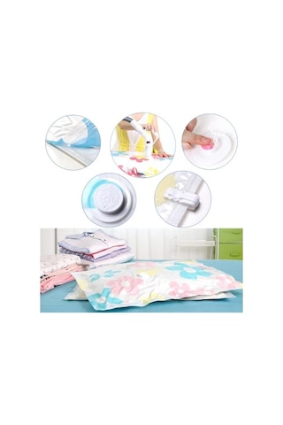 Pazly 11 Adet Kalın Vakum Depolama Torbası Seti, Battaniye Giysileri, Yorgan Organizatör, El Pompası