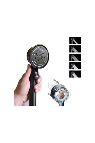 Qianfan 5 Fonksiyonlu, Su Tasarruflu, Turbo Fan Çarklı Yüksek Siyah