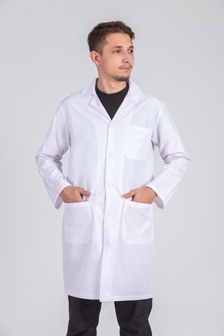 Erkek Gömlek Yaka Atölye Ve İş Önlüğü 44-60 Beden Arası Beyaz